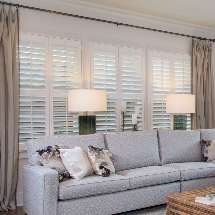 Interior Plantation Shutters in Living Room